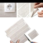 White Self Adhesive Wall Sticker 3d Peel Tiles For Kitchen Onesize