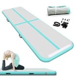 3/4/5/6/7/8/9/10/11/12m Gymnastic Air Mat with Electrical Pump Inflatable Air Track Yoga Mat for Home Use Gymnastics Training/Taekwondo/Cheerleading (Color : D, Size : 3000mm)