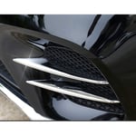 JIERS pour Mercedes Benz GLC Classe X253 2015-2017, ABS Chrome Sport Voiture Avant antibrouillard Lampe Couverture Autocollant Bande de Garniture