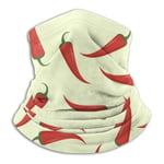 Yuximsp Multifunction Neck Gaiter Red Hot Chili Bandana Face Mask Washable Face Covering Dust Mask For Outdoors, Uv Protection