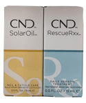 🔥 CND DUO - Rescue Rxx DAILY KERATIN TREATMENT 15ml + CND SOLAR OIL 15ml 🔥