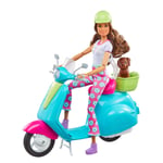 Barbie Fashionistas Doll and Scooter Travel Playset