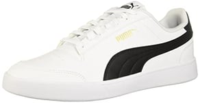 PUMA Homme Shuffle Basket, Blanc/Noir (Team Gold), 43 EU