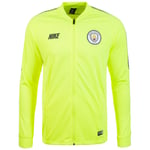 Nike Men's Manchester City FC Squad Track Jacket K Jacket, Mens, Jacket, 924744-702, Volt/Dark Obsidian/Dark Obsidian, M