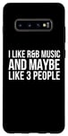 Coque pour Galaxy S10+ R&B Funny - I Like R & B Music And Maybe Like 3 People