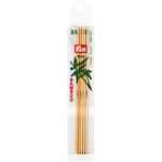 Prym 15 cm x 2.50 mm Double Pointed Glove Knitting Pins, Bamboo