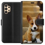 Samsung Galaxy A13 Musta Lompakkokotelo Liten Hund