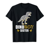 Robotics Sister, DinoBot Dinosaur Robot T Rex Robotics T-Shirt