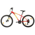 vidaXL Mountainbike 21 växlar 27,5 tums däck 38 cm röd 3067216