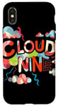 Coque pour iPhone X/XS Déguisement Happy on Cloud Nine