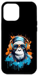 iPhone 15 Plus Groovy Ape DJ: Monkey Beats Headphones Case