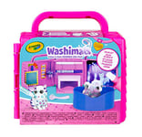 Crayola Washimals Pets Beauty Salon Playset, Colour and Wash Includes Washable Pens and Dog and Cat Figures For Ages 3+