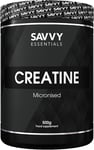 Savvy Essentials Creatine 500g - Cheapest Micronised Creatine Monohydrate powder