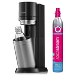 Sodastream Duo Sparkling Water Maker Machine with Water Bottle &CO2 Gas Cylinder