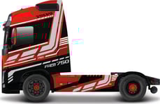 Bburago Volvo Fh16 750 Gigaspace Lastbil 1:43 Röd (32203)