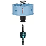 Bosch Professional Hole Saw Sheet Metal (Ø 70 mm) + 1x Power Change Plus Adapter (Socket 3/8" Hexagonal Shank, Incl. HSS-Co Drill Bit 7.15 x 65 mm)