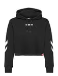 Hmllegacy Woman Cropped Hoodie Sport Sweat-shirts & Hoodies Hoodies Black Hummel