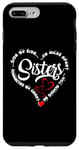 Coque pour iPhone 7 Plus/8 Plus Sœurs côte à côte ou à des kilomètres l'une de l'autre, connectées par cœur