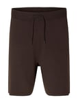 Slhteller Knit Shorts Bottoms Shorts Sweat Shorts Brown Selected Homme