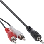 Inline – Cable 2 RCA male vers jack 3,5mm stereo – 2 mètres