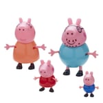 Peppa Pig Coffret Famille (4) Figurine, PPC27, Multicolore