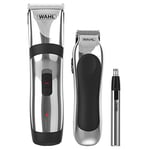Wahl Hair Clippers for Men, 3-in-1 Cordless Head Shaver Men's Hair Clippers in Storage Case, Gifts for Men, Nose Hair Trimmer for Men, Hair Trimmer, Stubble Trimmer, Male Grooming Set