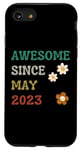 Coque pour iPhone SE (2020) / 7 / 8 Enfants de 1 an géniaux depuis mai 2023 (2e anniversaire)