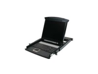 Iogear Gcl1800 17" Lcd Console - Kvm-Konsol - Ps/2, Usb - 17" - Kan Monteras I Rack - 1280 X 1024 - Vga - 1U - Taa-Kompatibel