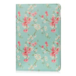 32nd Floral Series - Design PU Leather Book Folio Case Cover for Apple iPad Air 3 (2019) & Apple iPad Pro 10.5" (2017), Designer Flower Pattern Flip Case With Built In Stand - Spring Blue