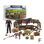 Farm Models Action Figures Pig Animals Figurine Miniature Toys F