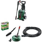 Bosch High Pressure Washer UniversalAquatak 135-1900 W & Bosch F016800611 Pressure Washer Home and Car Cleaning Kit & Bosch F016800361 6m Extension Hose
