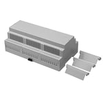 RS PRO DIN rail housing kit open top, ventilation sides, dimensions 159 x 90 x 58 mm 6-pole