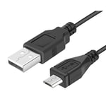 2M USB strömkabel kompatibel med Google Chromecast Media spelare
