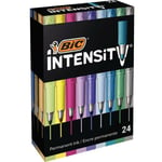 Boîte de 24 marqueurs BIC Intensity Colors assortis