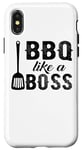 Coque pour iPhone X/XS BBQ Like A Boss - Funny Barbeque Lover