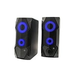 Xtreme videogames Enceinte USB Twin Boîtier avec LED RGB pour PC 33207