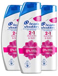 Head & Shoulders Lisse et Soyeux Shampooing antipelliculaire Shampooing 2 en 1 3 x 540 ml