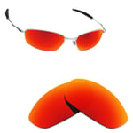 Hawkry Polarized Replacement Lenses for-Oakley Whisker Sunglass -Orange Red