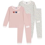 Petit Bateau Pyjamas 2-pack Marshmallow Saline | Vit | 10 years