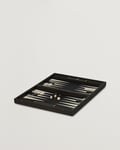 Manopoulos Classic Leatherette Backgammon Set Black