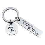 INF Nyckelring "Drive safe" rostfritt stål Silver 1-pack