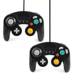 2x Controller Manette Classique Joypad filaire compatible avec Nintendo GameCube GC Wii