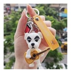 HaIfeng Keychain Animal Crossing Silica Gel Keychains Fashion Game Animal Crossing Pendant Keyrings Switch (Color : 5)
