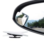 New 2pcs Auto Car Adjustable Side Rearview Blind Spot Rear View Silver 5.8*5.8cm