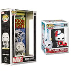 Funko 61500 POP Comic Cover: Marvel- Moon Knight, Multicolor & POP Movies : Ghostbusters : Afterlife-Mini Puft w/Lighter