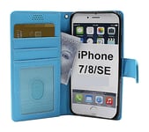 New Standcase Wallet iPhone SE (2nd Generation) (Ljusblå G765)