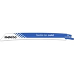 Metabo 5 lames de scie sabre « flexible fast metal » 225 x 1,1 mm, BiM, 1,8mm/14TPI - 626569000