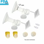 Maymom Breast Shield Set and Accessories for Medela Freestyle Breast Pump (17 mm