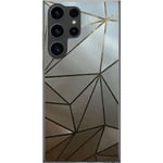Samsung Galaxy S24 Ultra Gennemsigtigt Telefoncover Mönster Rosé