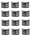 12 x Tins Of 151 Iron gate Black gloss paint, 180ml, home DIY